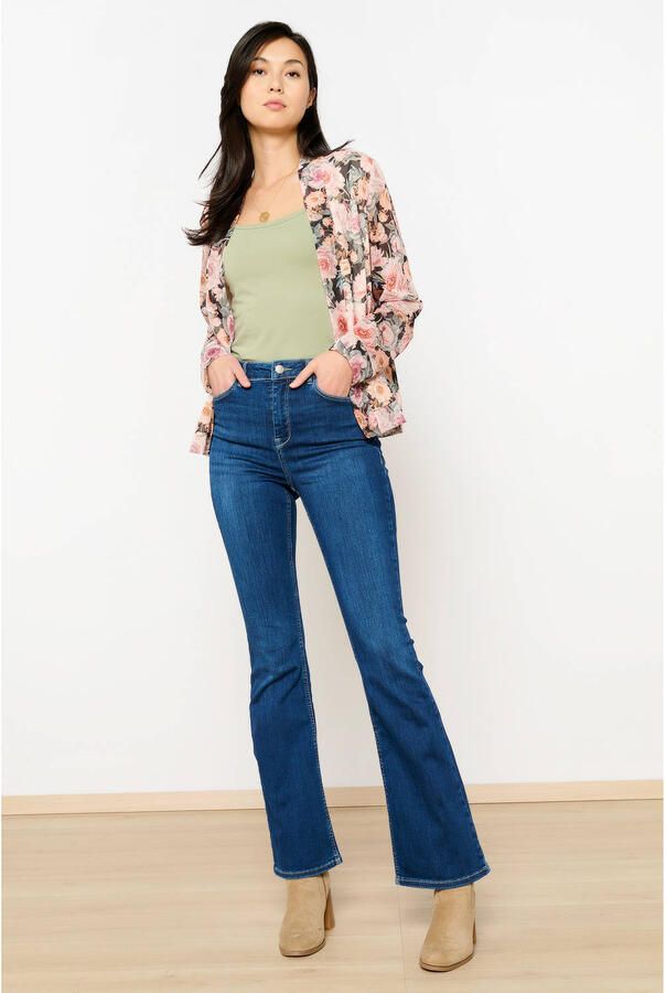 LOLALIZA flared jeans dark blue denim