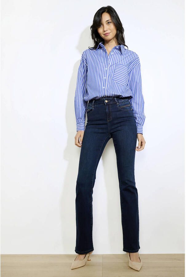 LOLALIZA flared jeans dark blue denim - Foto 3