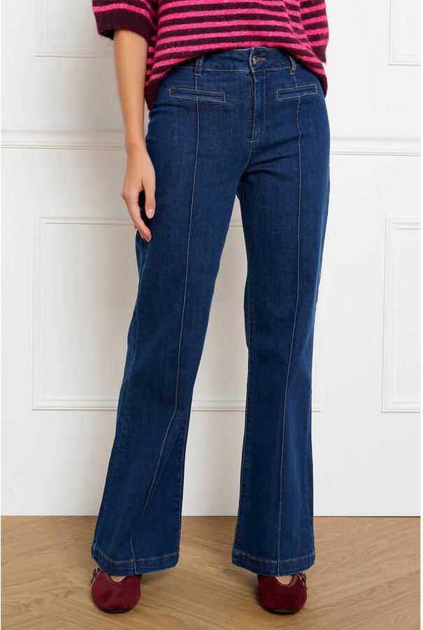 LOLALIZA flared jeans donkerblauw - Foto 2