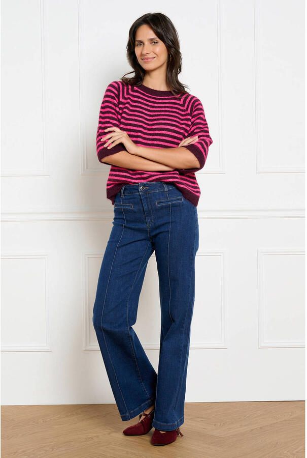 LOLALIZA flared jeans donkerblauw - Foto 3