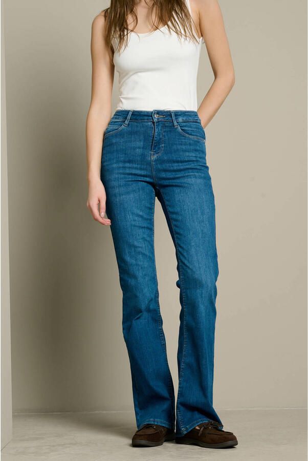LOLALIZA flared jeans mediumblauw
