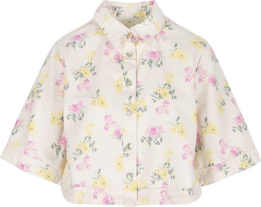 LOLALIZA gebloemde blouse ecru - Foto 2