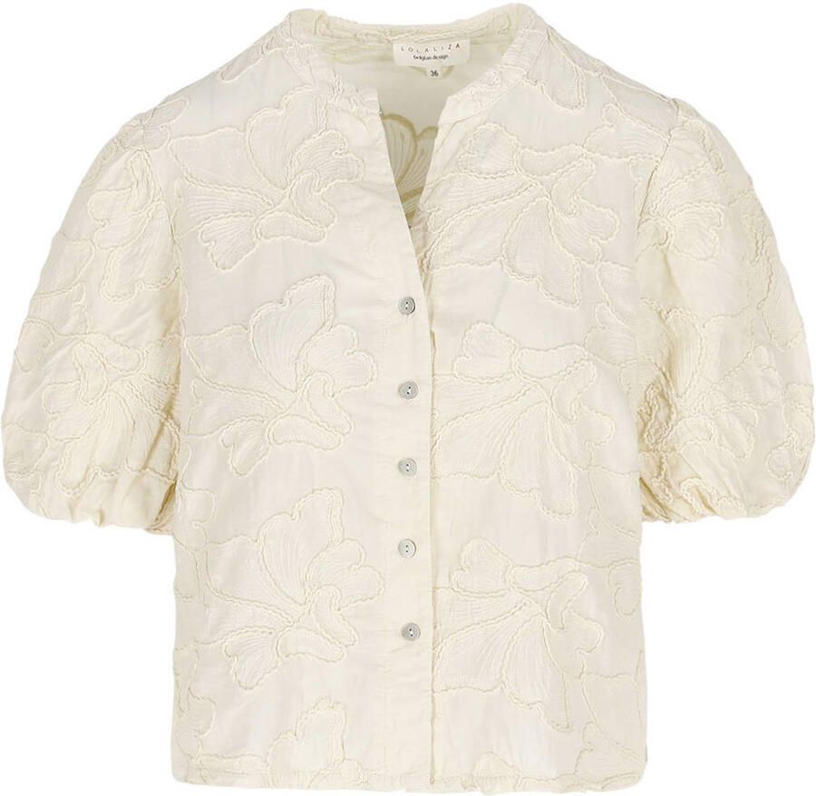 LOLALIZA gebloemde blouse ecru - Foto 2