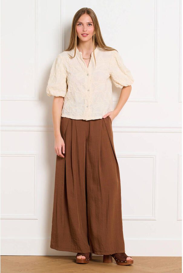 LOLALIZA gebloemde blouse ecru - Foto 3