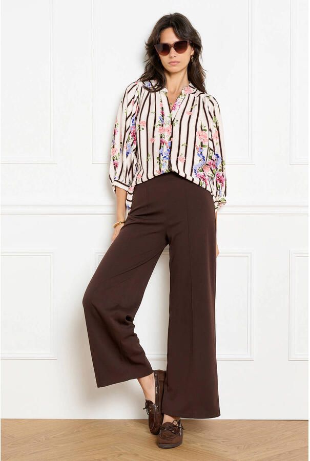 LOLALIZA gebloemde blouse ecru