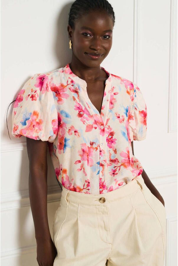 LOLALIZA gebloemde blouse meerkleurig
