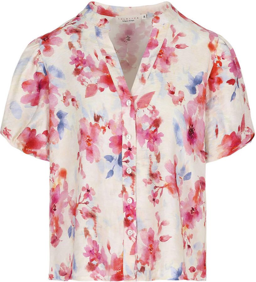 LOLALIZA gebloemde blouse meerkleurig - Foto 2