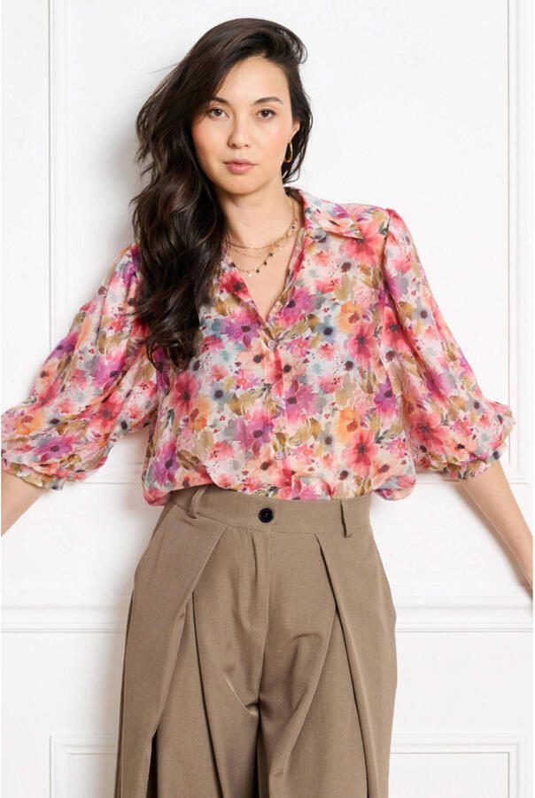 LOLALIZA gebloemde blouse multi