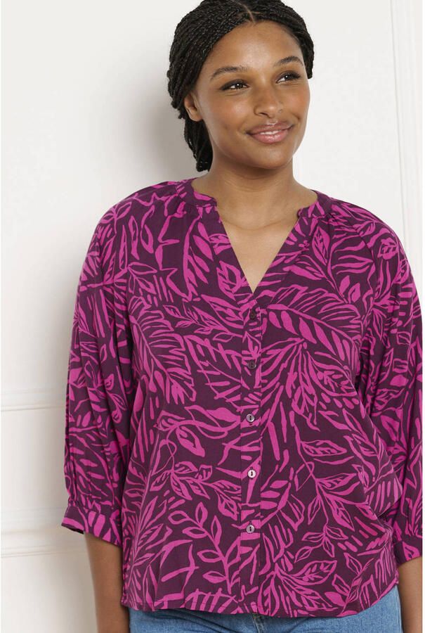 LOLALIZA gebloemde blouse roze