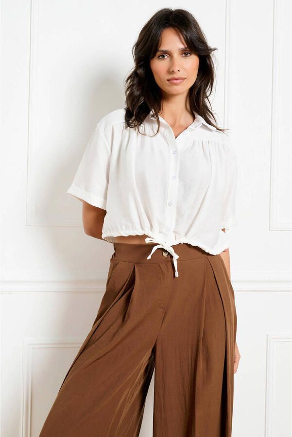 LOLALIZA gebloemde blouse wit