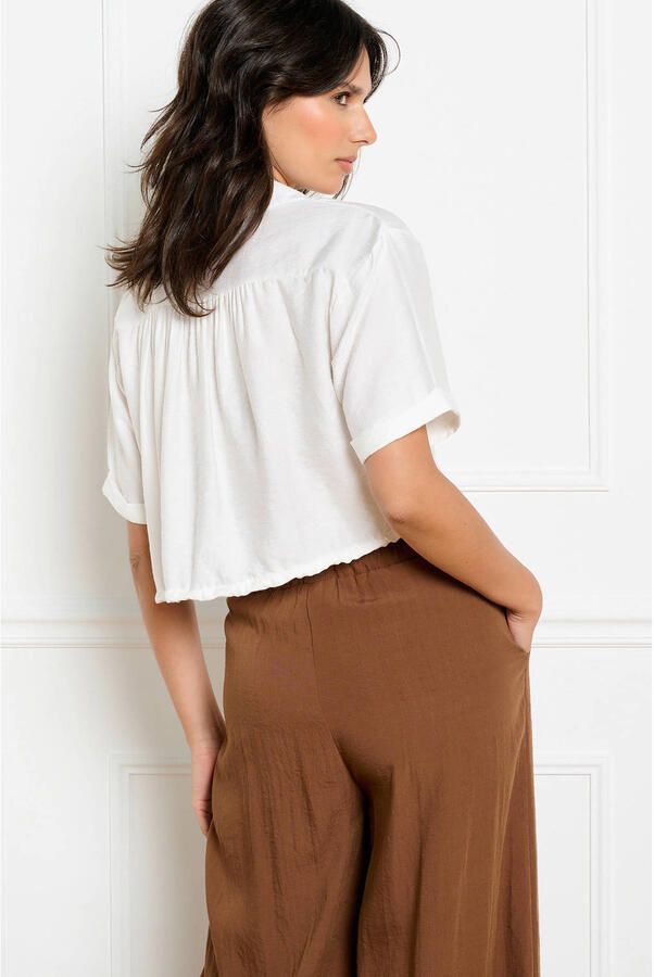 LOLALIZA gebloemde blouse wit - Foto 3
