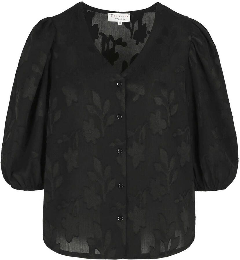 LOLALIZA gebloemde blouse zwart - Foto 2