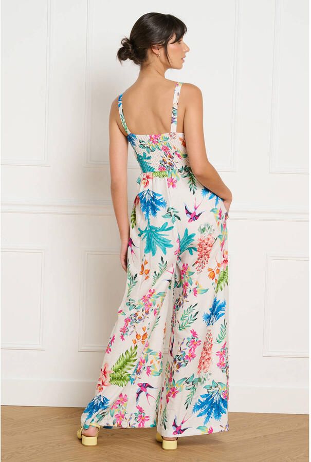 LOLALIZA gebloemde jumpsuit meerkleurig - Foto 3