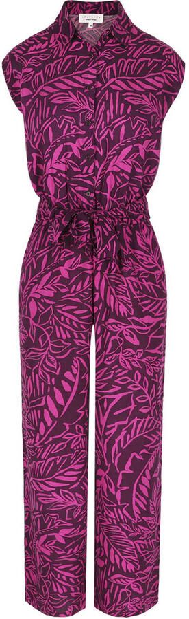 LOLALIZA gebloemde jumpsuit roze - Foto 3