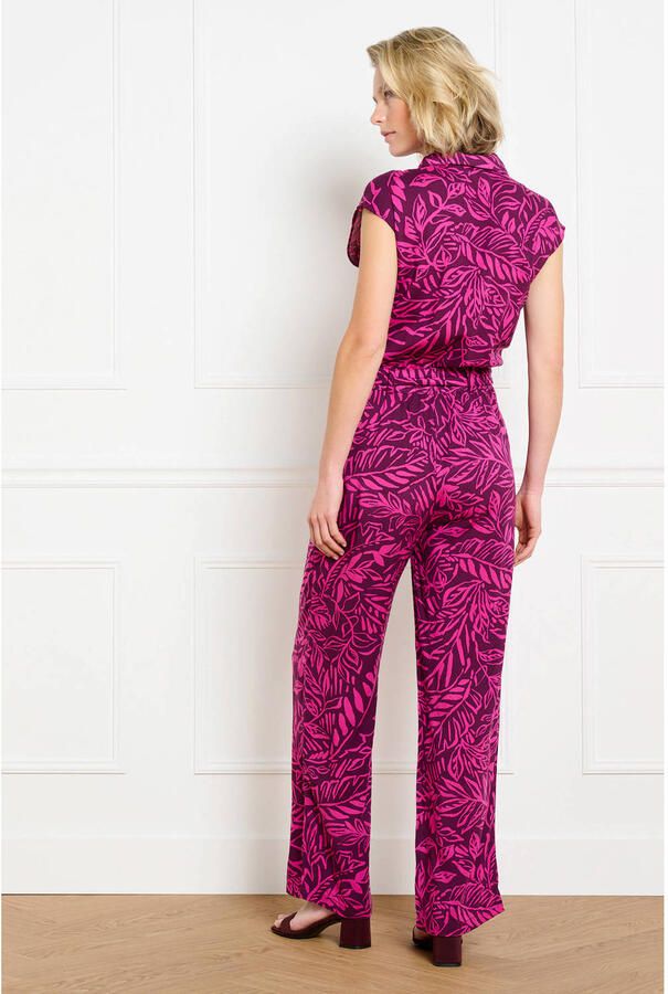 LOLALIZA gebloemde jumpsuit roze - Foto 2