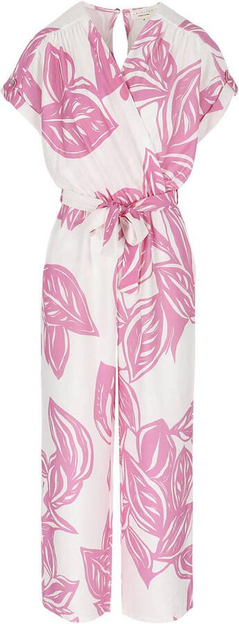 LOLALIZA gebloemde jumpsuit roze - Foto 3