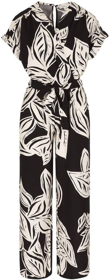 LOLALIZA gebloemde jumpsuit zwart - Foto 3