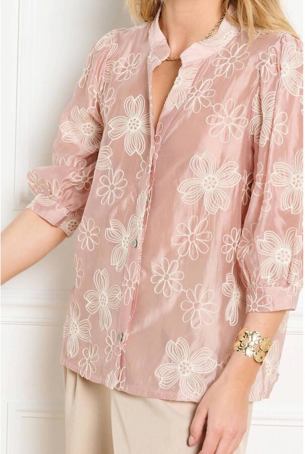 LOLALIZA gebloemde top roze