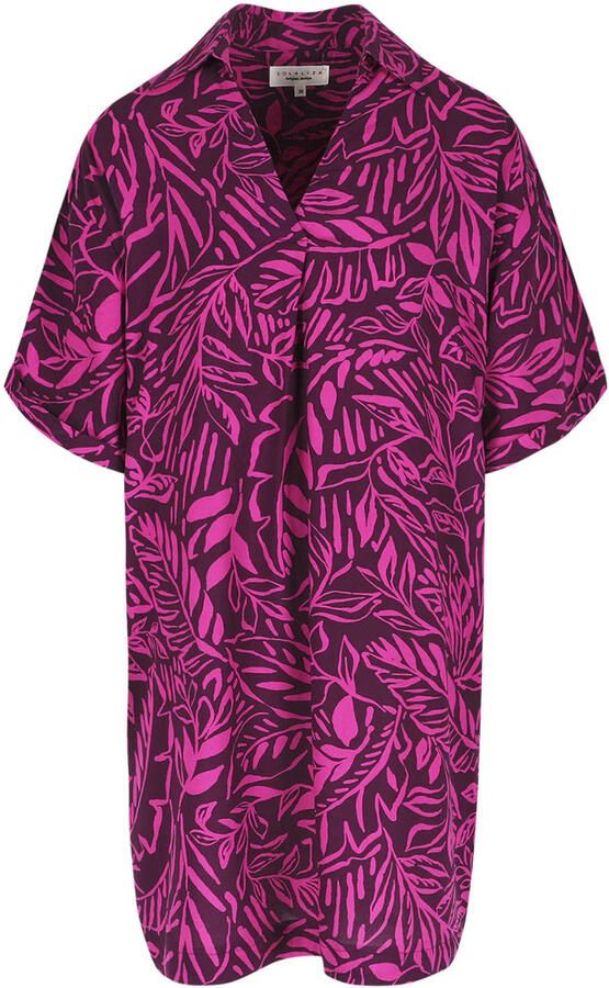 LOLALIZA gebloemde zomerjurk roze - Foto 3
