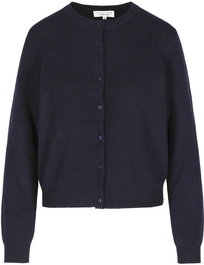 LOLALIZA gebreid vest donkerblauw - Foto 2