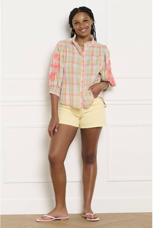 LOLALIZA geruit blouse multi - Foto 3