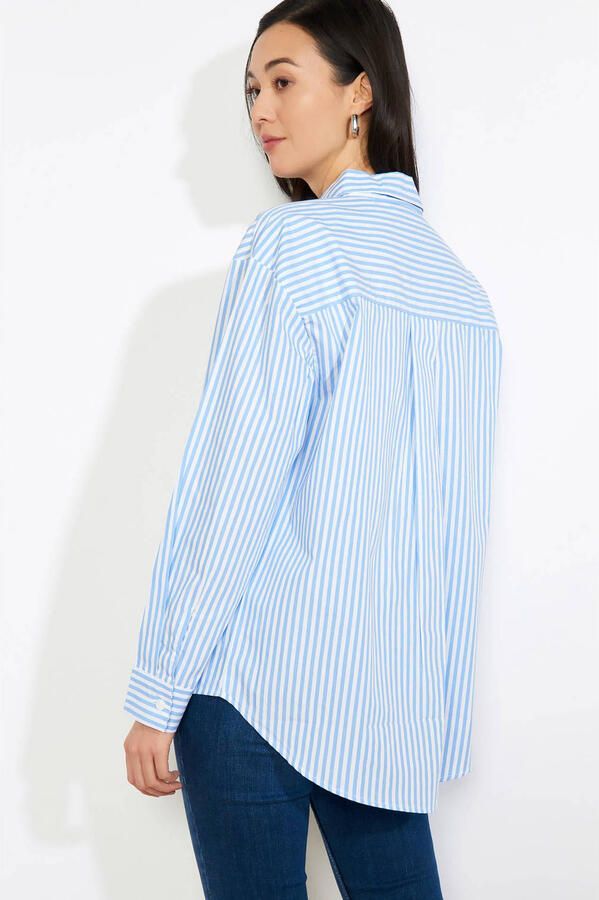 LOLALIZA gestreepte blouse blauw - Foto 2