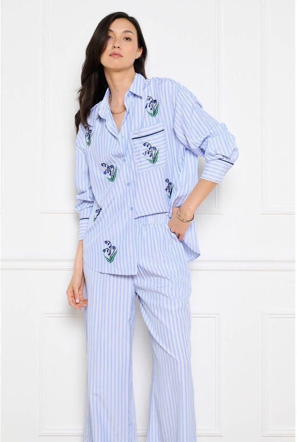 LOLALIZA gestreepte blouse blauw - Foto 2