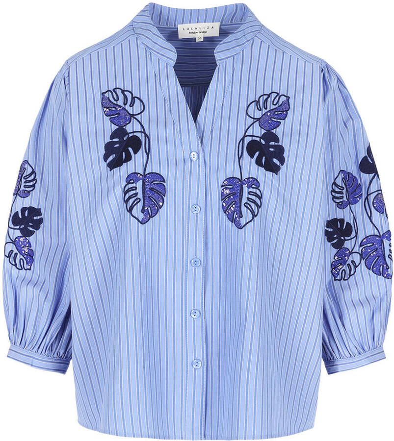 LOLALIZA gestreepte blouse blauw - Foto 2