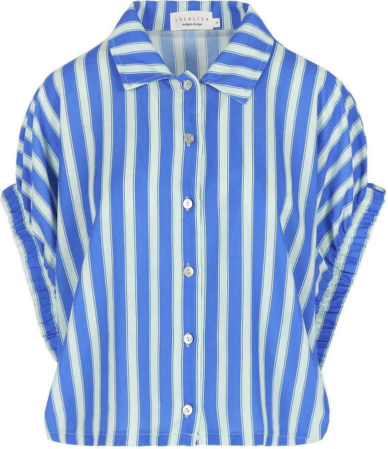LOLALIZA gestreepte blouse blauw - Foto 2