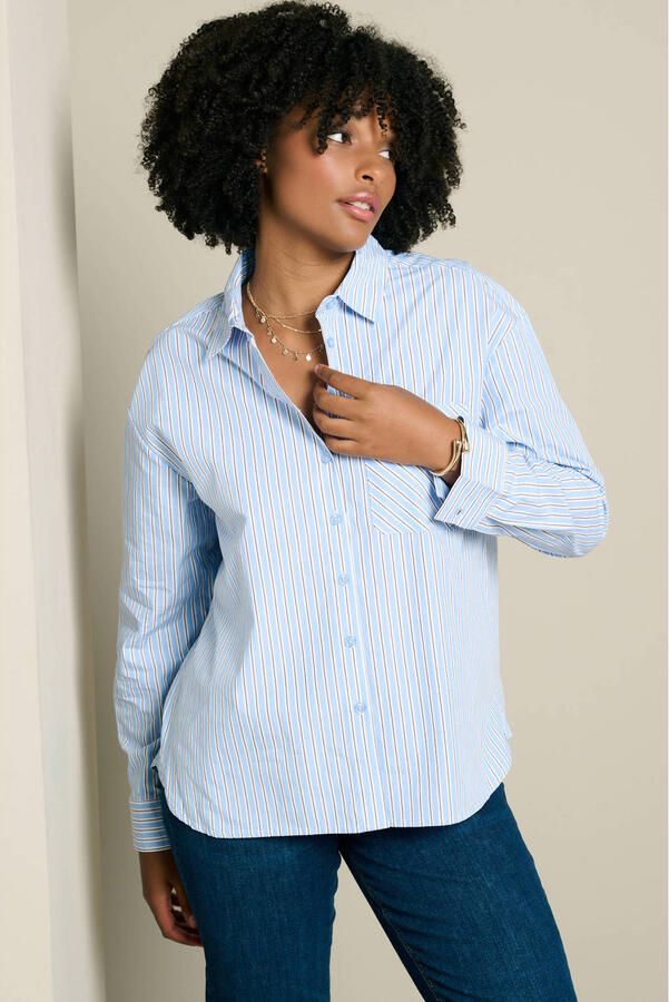 LOLALIZA gestreepte blouse blauw