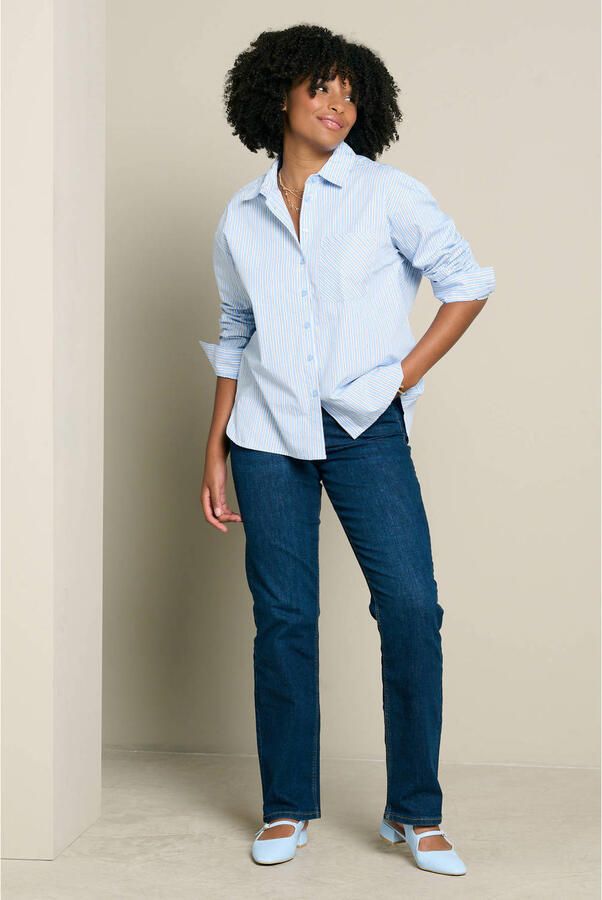 LOLALIZA gestreepte blouse blauw - Foto 3