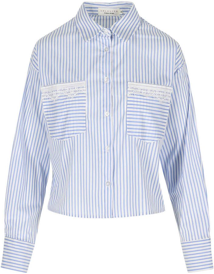 LOLALIZA gestreepte blouse blauw - Foto 2