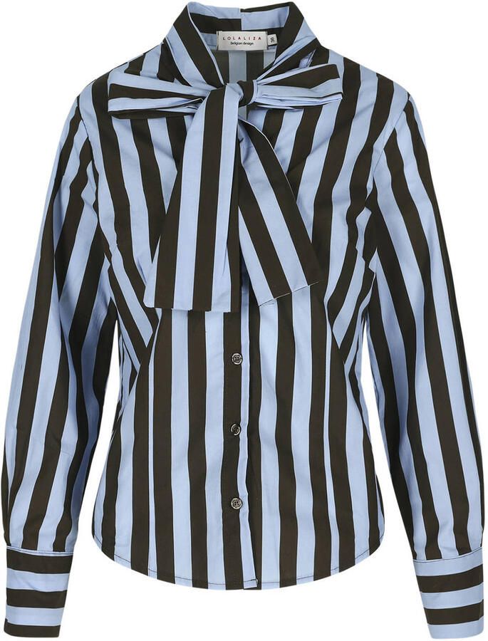 LOLALIZA gestreepte blouse blauw - Foto 2