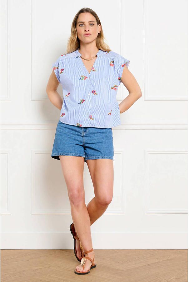 LOLALIZA gestreepte top blauw - Foto 2