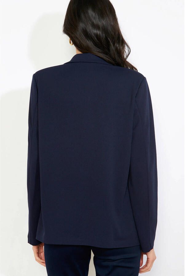 LOLALIZA getailleerde blazer donkerblauw - Foto 3