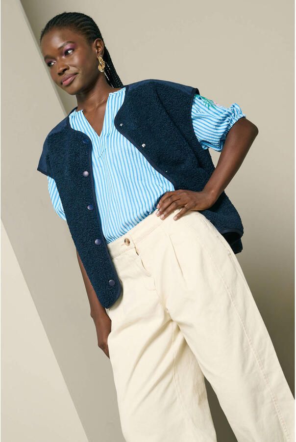 LOLALIZA gilet blauw