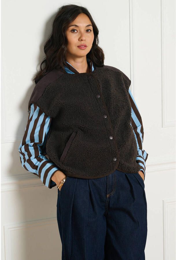 LOLALIZA gilet bruin