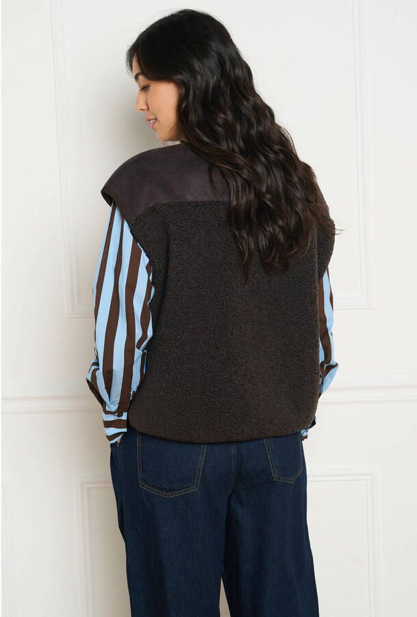 LOLALIZA gilet bruin - Foto 2