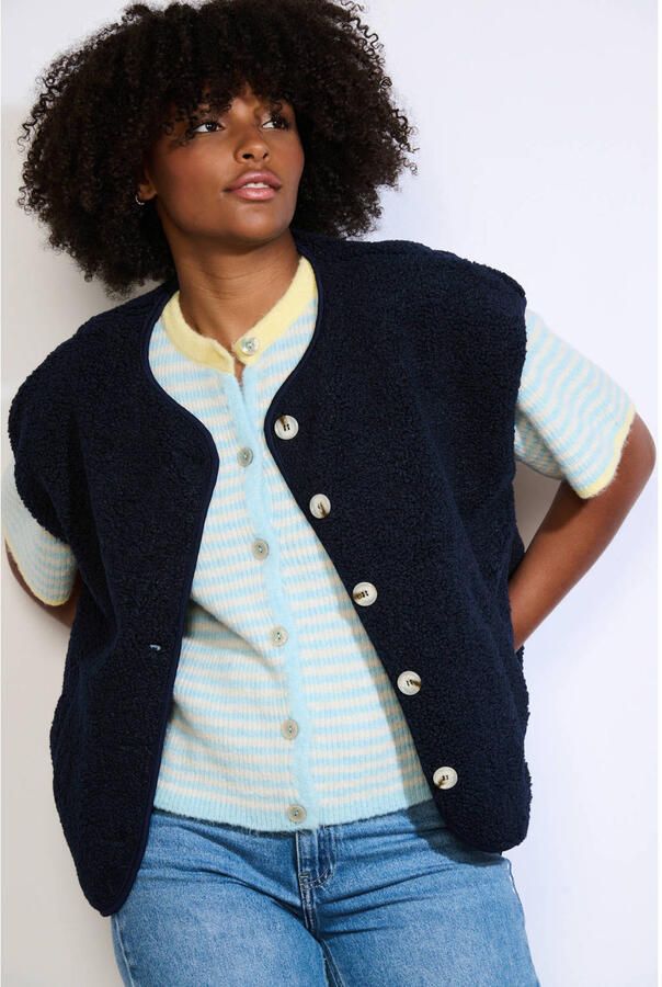 LOLALIZA gilet donkerblauw
