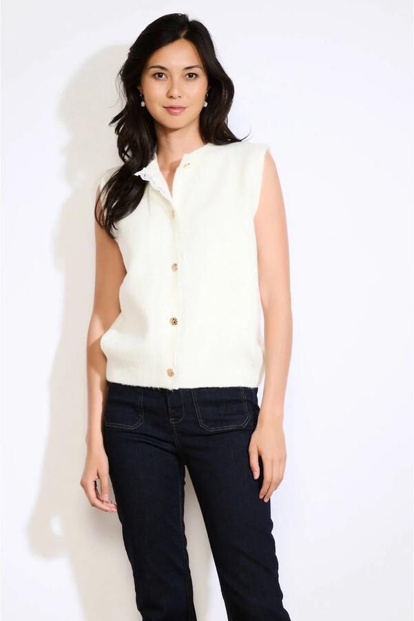LOLALIZA gilet wit