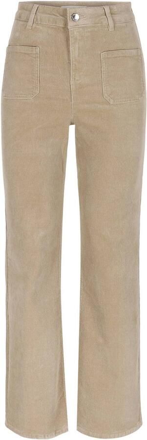 LOLALIZA high waist flared jeans beige - Foto 3