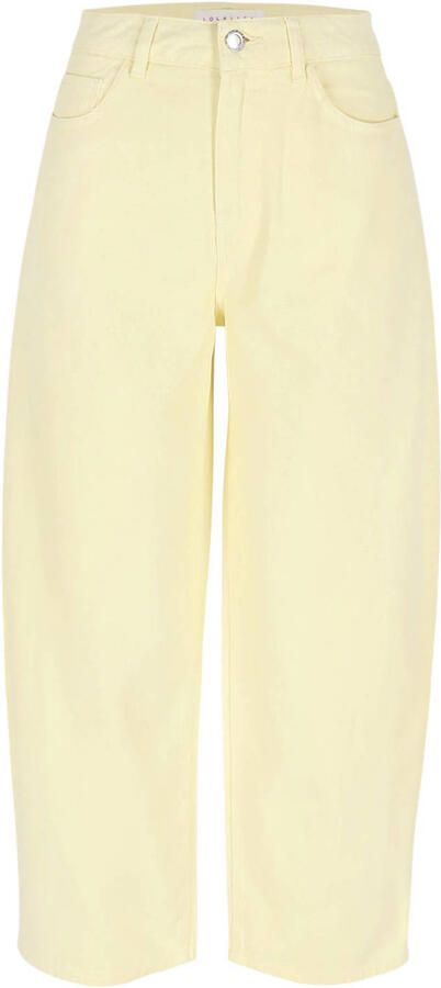 LOLALIZA high waist barrel jeans geel - Foto 3