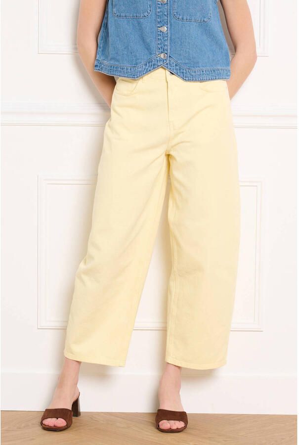 LOLALIZA high waist barrel jeans geel - Foto 2