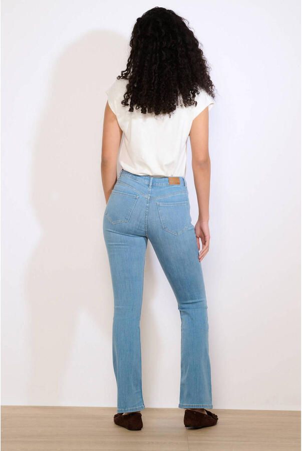 LOLALIZA high waist bootcut jeans light blue denim - Foto 3