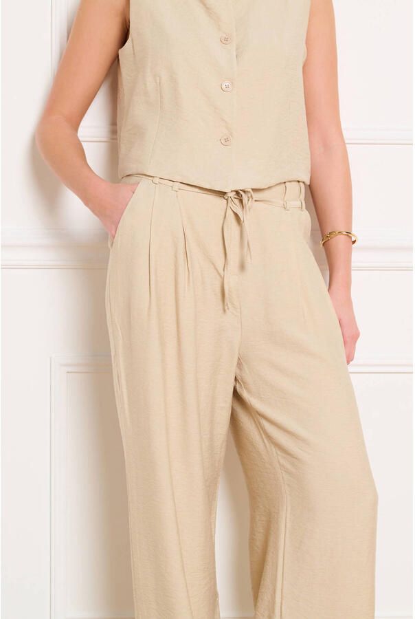 LOLALIZA high waist broek beige