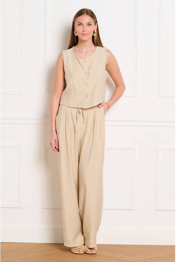 LOLALIZA high waist broek beige - Foto 2
