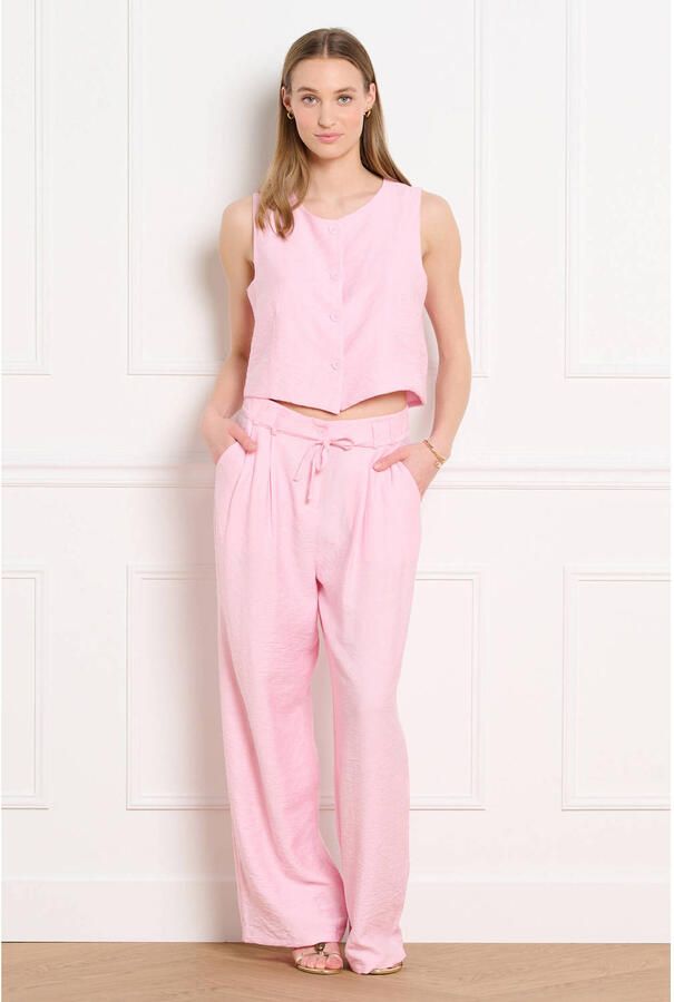 LOLALIZA high waist broek lichtroze - Foto 2