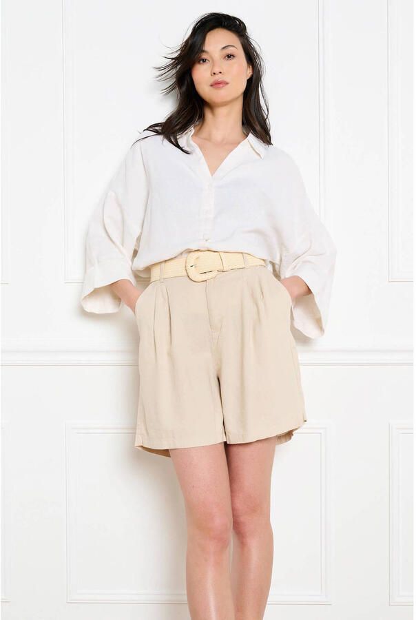 LOLALIZA high waist casual short beige