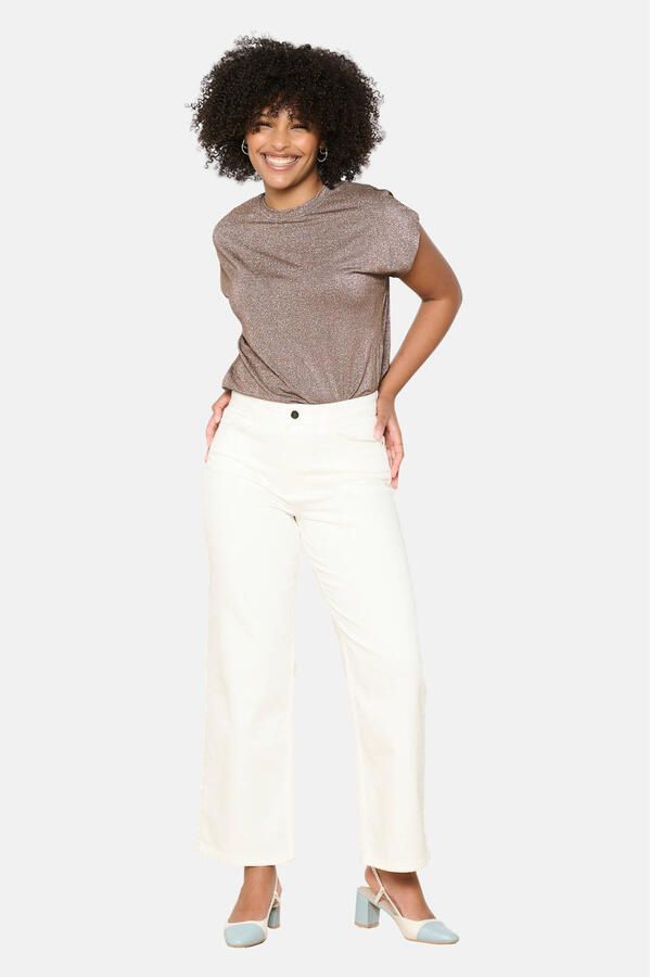 LOLALIZA high waist ecru - Foto 3