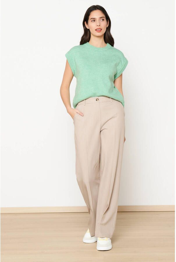 LOLALIZA high waist pantalon beige